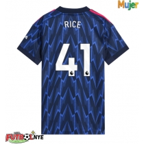 Camiseta Arsenal Declan Rice #41 Visitante Equipación para mujer 2025-26 manga corta
